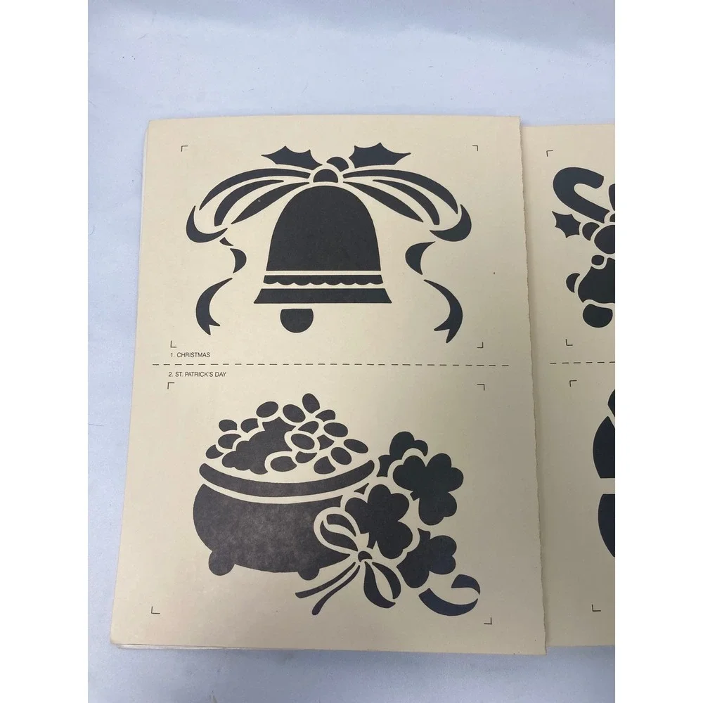 Vintage Stencil Books Lot of 3 Country Living Alphabets Greeting Cards Crafts